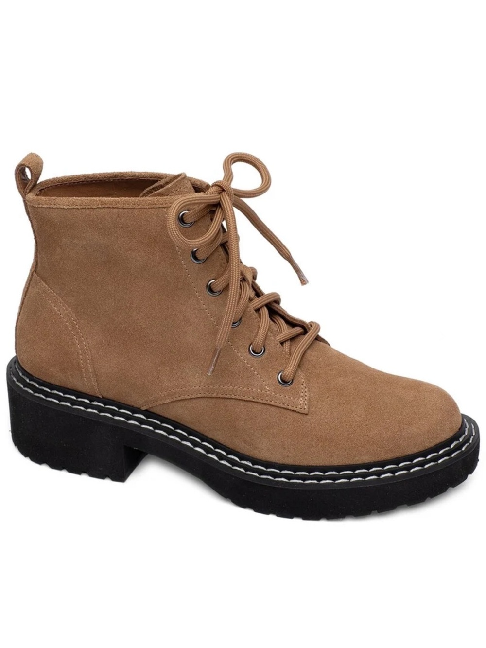 Paolo Brown Suede Lace-Up Platform Ankle Boots